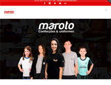 Tablet Screenshot of marotoconfeccoes.com.br